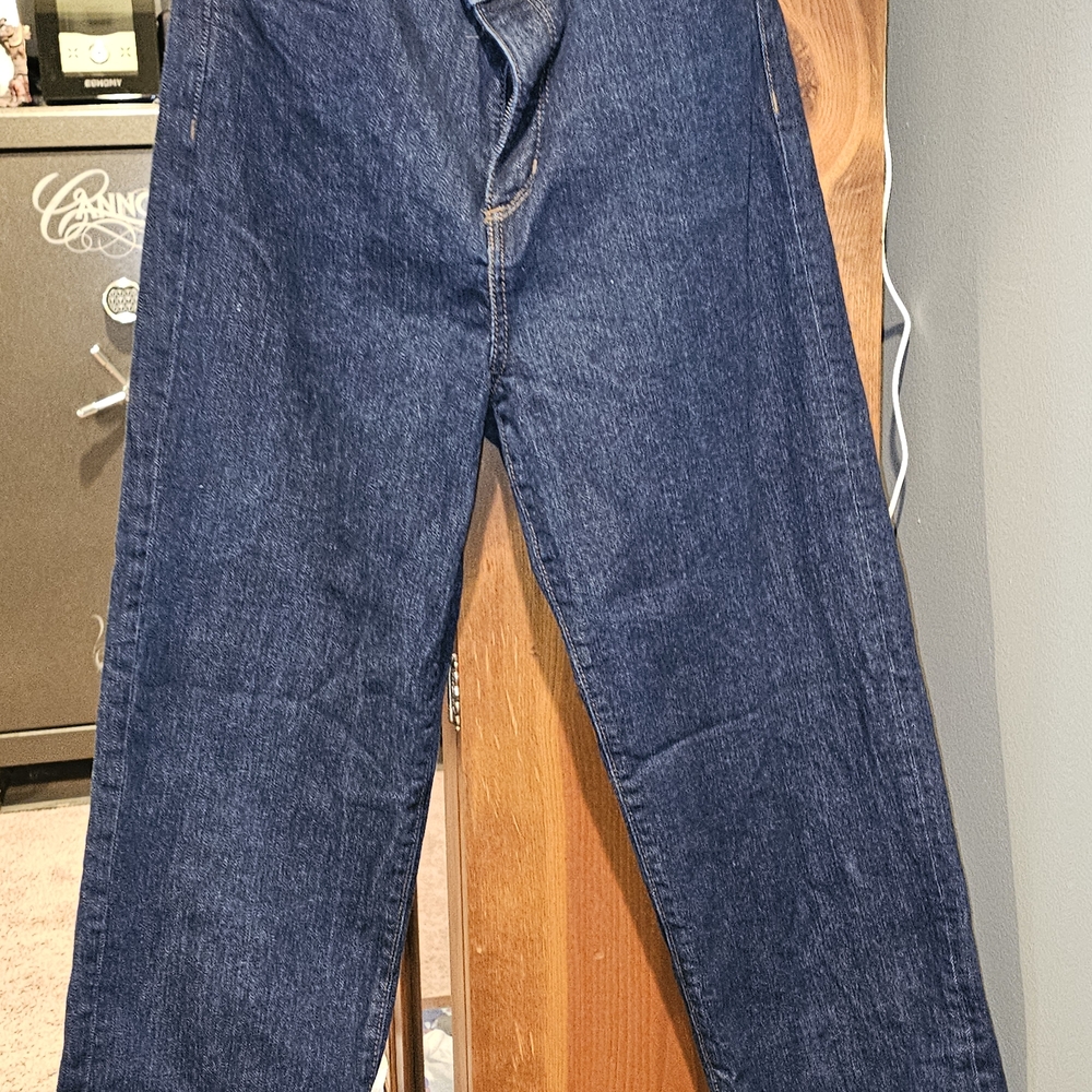 Ann Taylor Women's Straight Leg Jeans - Dark Blue